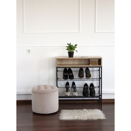 Shoe in the hallway, 780x300x857, Black Muar/Dub Sonoma-3