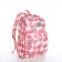 School backpack of textiles on lightning, 3 pockets, pink color