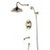 LEMARK VILLA LM4822B bath mixer, single -leaf, tropical shower, built -in, bronze 903715