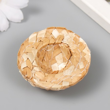 Decor for creativity "straw hat" 1.8x5x5 cm-1