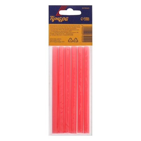 Glue rods tundra, 7 x 100 mm, pink, 6 pcs.-6