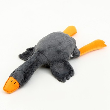 Soft toy "Goose", 90 cm, gray color-1