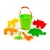 Set for playing in sand No. 527: large bucket, shovel No. 5, robberies No. 5, molds