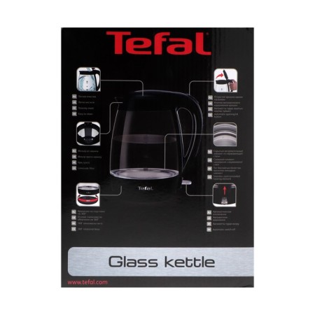 Electric kettle Tefal KO450832, glass, 1.7 l, 2400 watts, black-7