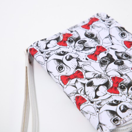 Children's wallet with lightning, white/red color-3