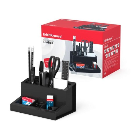 Set of desktop Erichkrause "Leader", 13 items, black
