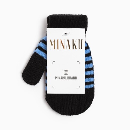 Mittens of nully Minaku children's, col. Black/blue, rr 12-14 (13-14 cm)-3