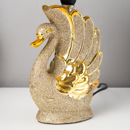 Table lamp "Swan" E14 40W gray-gold 15x19x32 cm Risalux-5
