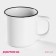 Mug ceramic share "enamel", 300 ml, white color