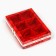 Box for 6 sweets with the cells "New Year's bow", 10 x 14.5 x 3 cm, New Year
