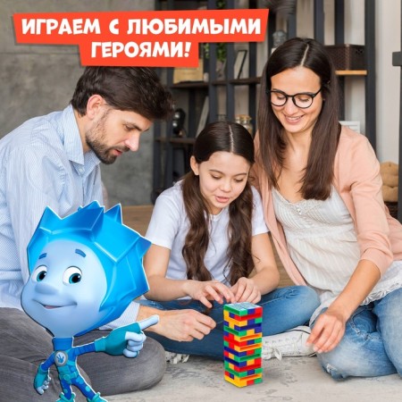 The board game "Falling tower. Funny phantles ", fixiki-3