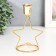 Summary Metal for 1 candle "Star" d-2-2.3 cm gold 10.5x7.5x15 cm