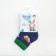 Children's socks with a terry next, jeans color, size 11-12 (18-19)