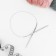 The knitting needles are circular, for knitting, with a metal cable, d = 4 mm, 14/60 cm