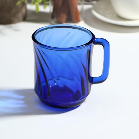 Mug Sea Brim, 310 ml, glass, blue color