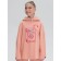 Sweatshirt for girls, height 158 ​​cm, peach color