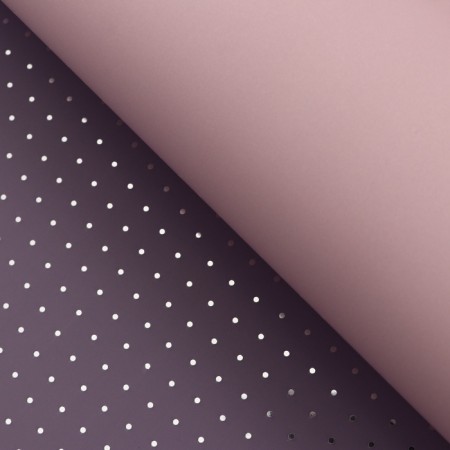 Matte film "Silver peas" pink, lilac, 0.58 x 0.58 m-2