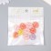 Decor for creativity plastic "Flower from hearts" mix d = 1.8 cm