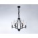 Suspended chandelier Ambrella TR3237/6 BK, E14, 6x40W D610x585 mm, black