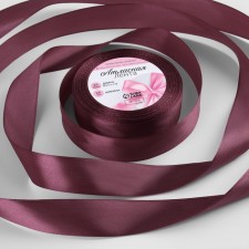 Satin tape, 25 mm × 23 ± 1 m, brown color No. 284