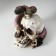 Souvenir Polystone Light "Skull with a snake" 19.5x14.5x17.5 cm