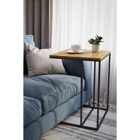 Table Highgret Table, 500x500x705, American oak/Black-2