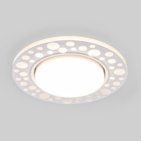 Lamp is integrated with LED lighting Elektrostandard, Pupl, 125x125x40 mm, LED, 4200K, white color