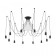 Suspended Citilux "Edison" CL451122, 12X75W, E27, Black Color