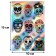 Holographic stickers (stickers) "Skull" 10x15 cm, 5-210