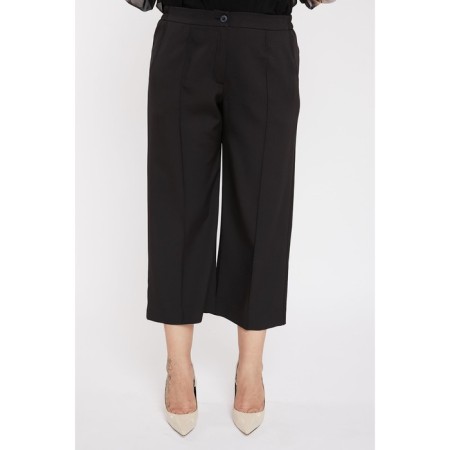 Female trousers, size 64, black color-3