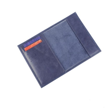 Cover for passport+cards P404, without fastener, n/k, blue cracker-1
