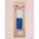 Candles for the cake "Brilliant radiance", 6 pcs, white with blue