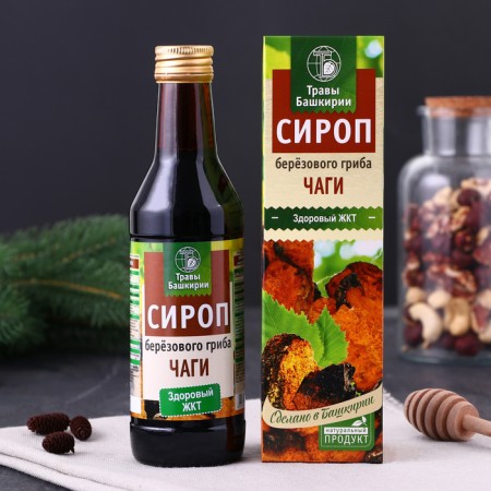 Syrup on vegetable raw materials "from chaga", 240 ml