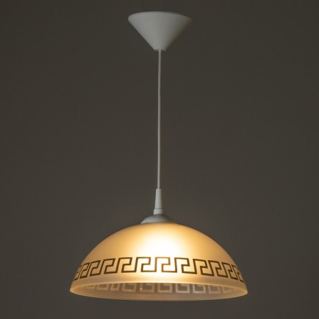 Bayerlux lamp "cap" 1 lamp E27 40W White-golden D.300-2
