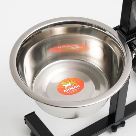Adjustable stand 30 cm with 2 bowls of 850 ml-2