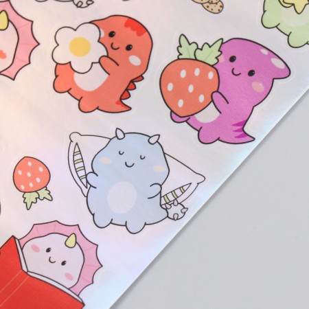 Holographic stickers (stickers) "Dinosaurs" 10x15 cm, 5-223-2