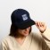 Men's cap with a net "Night", blue color, rn 56