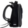 School backpack Devente Born to be Strong + watch, 38 x 28 x 16 cm, ergonomic back, black