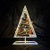 LED figure "Silver Christmas tree", 22 × 40 × 12 cm, 6 watts, AAX3 batteries (not included)