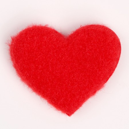 Soft magnet "heart", 6 cm, color mix-2
