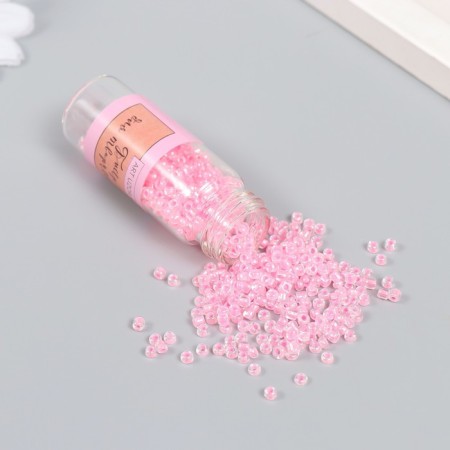 8/0 beads in the bottle "translucent with a centrality. Fuchsia" shines under UV 20 g 6x2x2 cm-1
