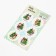 Stickers for flowers and gifts "luck!", 16 × 9.5 cm