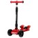 Folding scooter, light wheels PU 130/50 mm, ABEC 7, red color