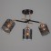 Roberta chandelier 3he27 40W black and gold 52x26x27 cm Bayerlux