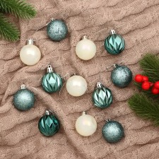 Set of balls plastic D-4 cm, 12 pcs 