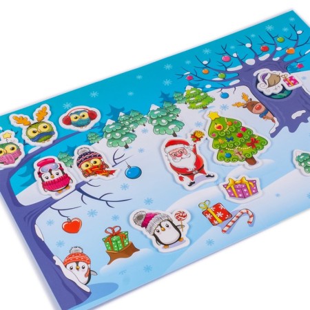Volumetric reusable stickers "New Year"-3