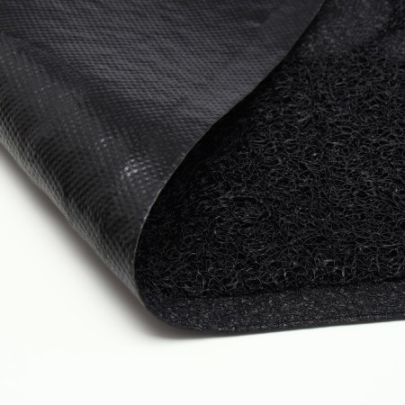 2-in-1 rug for a bowl/toilet for animals with rounded corners, 48 ​​x 35 cm, dark gray-4