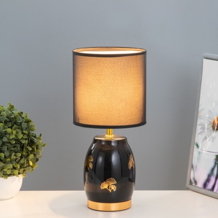 Traffic light "Jenn" E27 40W black and golden 16x16x35 cm Risalux