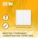 Ventilation grate Zein Lux l130, 130 x 130 mm, with a net, stiff