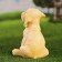 Garden figure "puppy" beige, 23x18x15cm